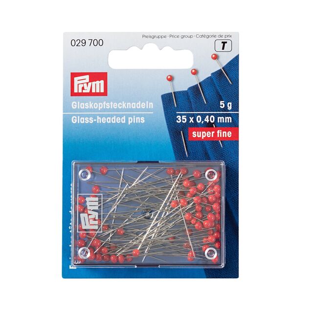 Prym - Superfine Glass-Headed Pins (35 x 0.4mm)