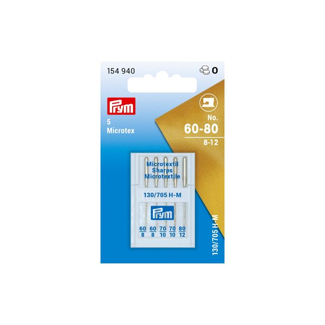 Prym - Microtex Sewing Machine Needles - No. 60-80