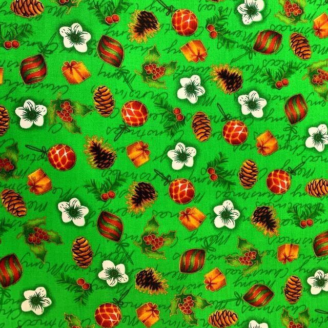 Stof Fabric - Christmas Acorn