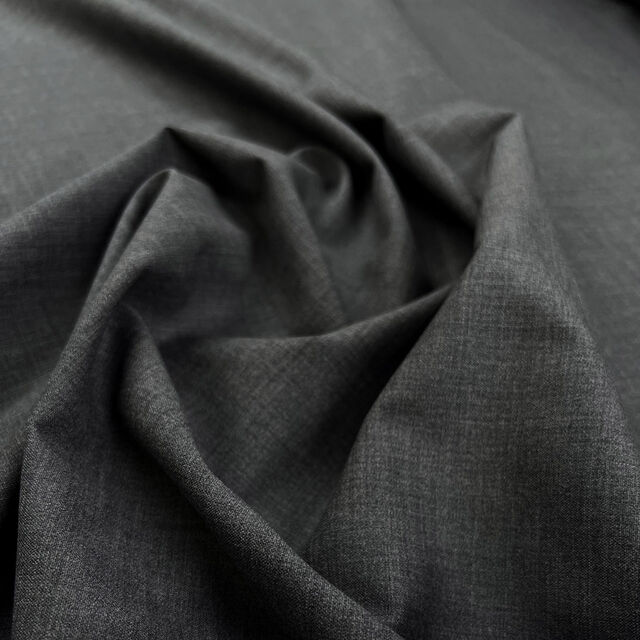 Fleece Wool Suiting - Dark Grey