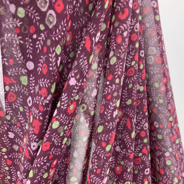 Floral Georgette - Damson