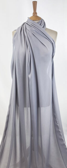 Georgette Dress Fabric - Pale Grey