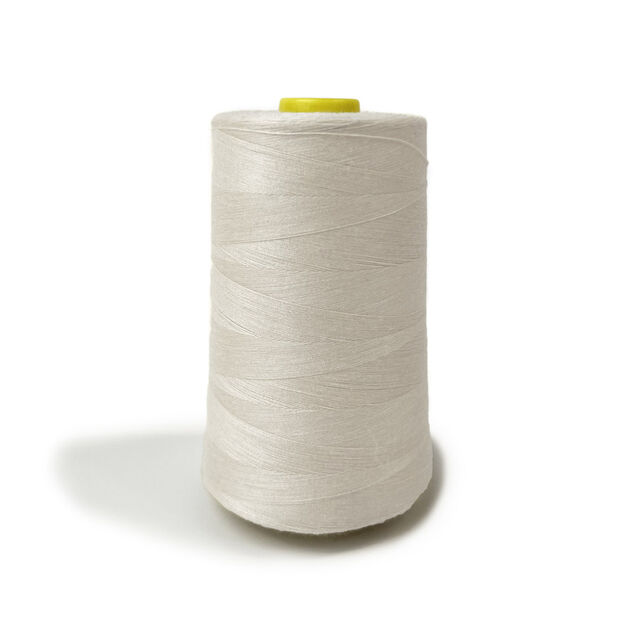 Polyester Overlocking Sewing Machine Thread Cone – White (5000m)