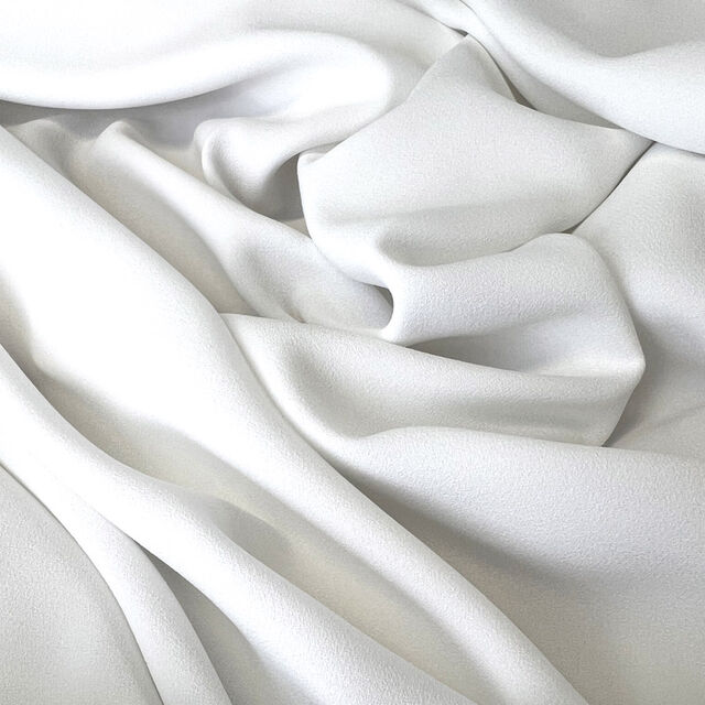 Monaco Crepe - White