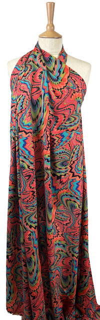 Printed Voile - Tripping - Red