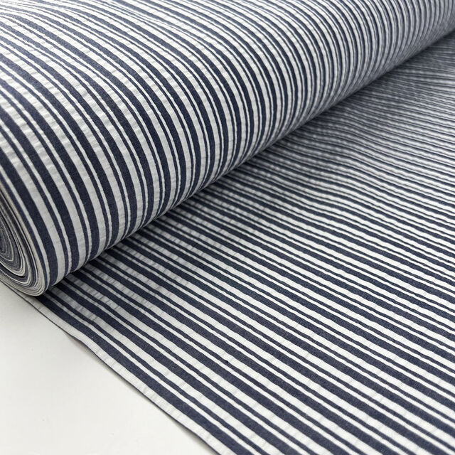 Proper Seersucker - Indigo Stripe