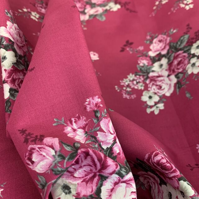 Stof Fabric - Vintage Bloom - Pink