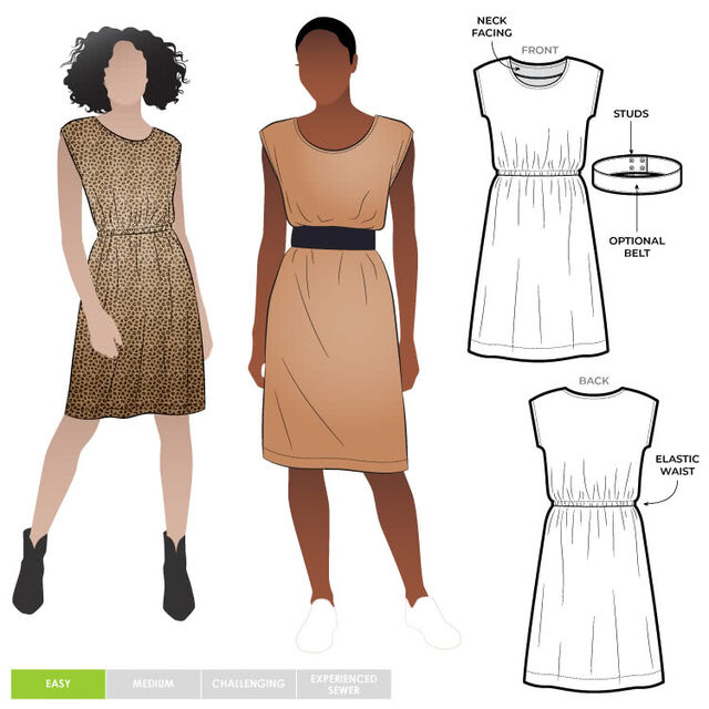Style Arc - Olivia Dress Pattern (UK 18-30)