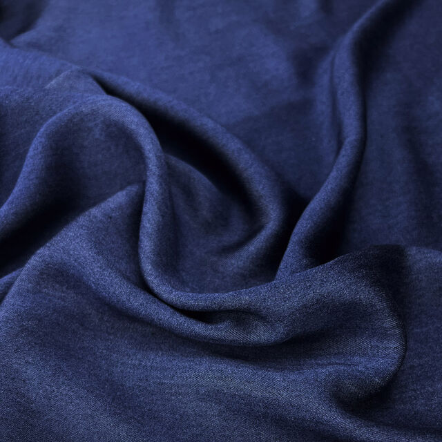 Tencel Feel Denim Chambray - Dark Blue