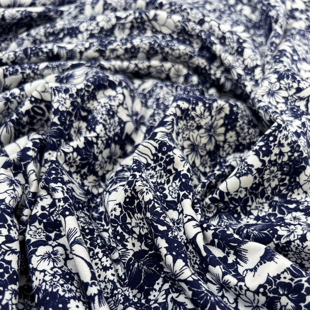 Viscose Jersey - Michelle Navy