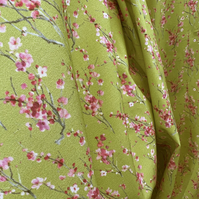 Voyage - Seville Blossom Lime Ness Poplin Cotton